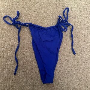 Blue Little Coverage Bikini Bottoms